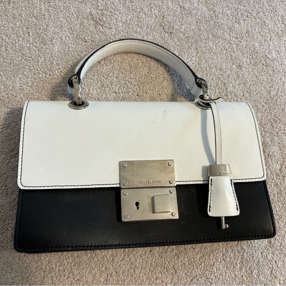 Michael Kors Collection Leather Top-Handle Satchel (not lower end MMK brand)
